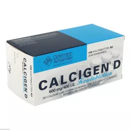 CALCIGEN D 600 mg/400 I.E. purutabletit, 100 kpl