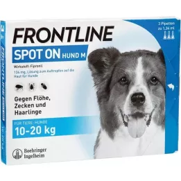 Frontline Spot koiran M 134 mg, 3 kpl