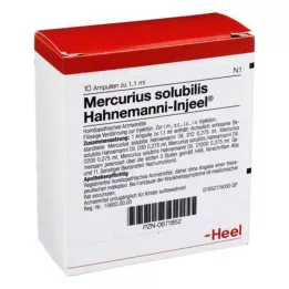 MERCURIUS SOLUBILIS INJEEL Hahnemanni Ampoules, 10 kpl