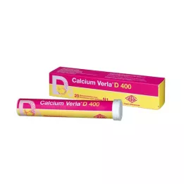 CALCIUM VERLA D 400 poretabletit, 20 kpl