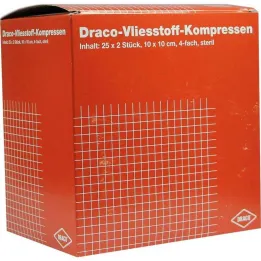 Kuitukangaskompressit 10x10 cm steriilit 4-kertaiset, 25x2 kpl