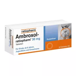 AMBROXOL-ratiopharm 30 mg yskänlääketabletit, 50 kpl