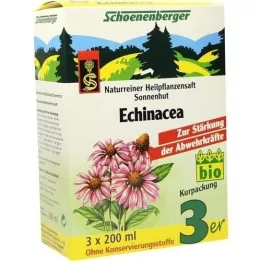 ECHINACEA SAFT Schoenenberger Lääketieteelliset kasvimehut, 3x200 ml