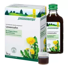 LÖWENZAHN SAFT Schönenberger-lääkekasvien mehut, 3X200 ml