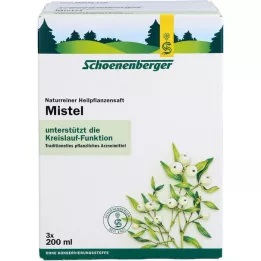 MISTEL SAFT Schoenenberger Lääketieteelliset kasvimehut, 3x200 ml