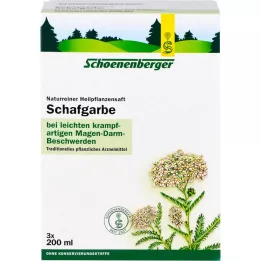 SCHAFGARBENSAFT Schönenberger-lääkekasvien mehut, 3X200 ml