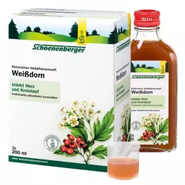 WEISSDORN SAFT Schönenberger-lääkekasvien mehut, 3X200 ml