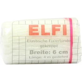 Dracoelfi elastinen kiinnitysside 6cmx4m kreppisello, 1 kpl