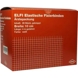 Dracoelfi elastinen kiinnitysside 10cmx4m krepattu, 20 kpl