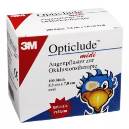 OPTICLUDE 3M midi 5,3x7 cm 1538/100, 100 kpl