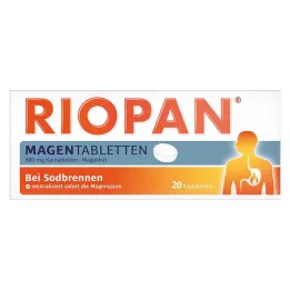 RIOPAN Vatsatabletit Purutabletit, 20 kpl