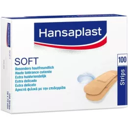 HANSAPLAST Pehmeät nauhat 19x72 mm, 100 kpl