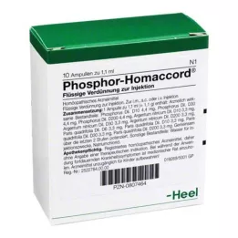 PHOSPHOR HOMACCORD Ampoules, 10 kpl