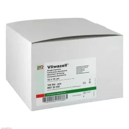 VLIWAZELL Imukykyiset kompressit, ei-steriilit 10x10 cm, 100 kpl