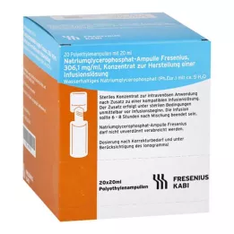 NATRIUMGLYCEROPHOSPHAT Ampulli-infuusioliuoskonsentraatti, 20X20 ml