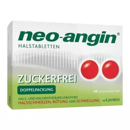 NEO-ANGIN Sokerittomat kurkkutabletit, 48 kpl