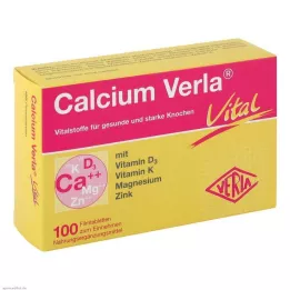 CALCIUM VERLA Vital kalvopäällysteiset tabletit, 100 kpl