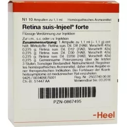 RETINA SUIS Injeel Forte Ampoules, 10 kpl
