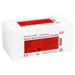 ISOTONISCHE NaCl-liuos 0,9 % Eifelfango Inj.-Lsg., 50X10 ml