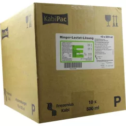 RINGER LACTAT Liuos Muovinen infuusioliuos, 10X500 ml