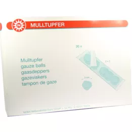 MULLTUPFER Plum -kokoinen 2+3 steriili asetettu, 30 p