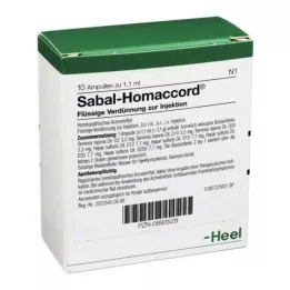 SABAL HOMACCORD Ampoules, 10 kpl