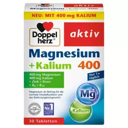 DOPPELHERZ Magnesium+Kalium-tabletit, 30 kpl