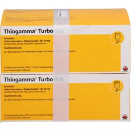 THIOGAMMA Turbo -asetettu injektiopullot 2x5x50 ml