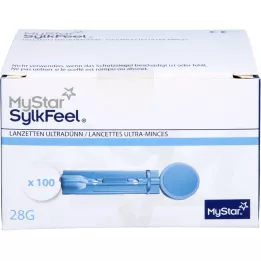 MYSTAR SylkFeel-lansetit 28 G, 100 kpl
