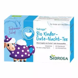 SIDROGA Luomu Lasten Hyvää yötä -teesuodatinpussit, 20X1,5 g