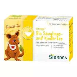 SIDROGA Luomuvauvojen ja lasten teesuodatinpussit, 20 x 1,3 g