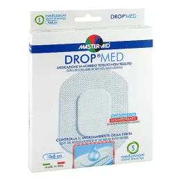 DROP Med 8x10 cm: n haavayhdistys Steril Master Aid, 5 kpl