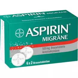 ASPIRIN MIGRÄNE hengitystabletit, 12 kpl