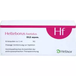 HELLEBORUS FOETIDUS aquos. D 12 ampullia, 8x1 ml