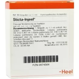 STICTA INJEEL Ampoules, 10 kpl