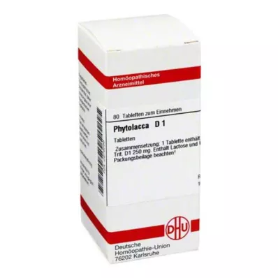 PHYTOLACCA D 1 tabletit, 80 kpl