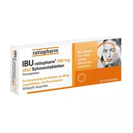 IBU-RATIOPHARM 200 mg akuuttikiputabletit, kalvopäällysteiset tabletit, 20 kpl