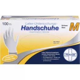 HANDSCHUHE Kertakäyttöinen lateksijauheton M, 100 kpl