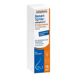 NASENSPRAY-ratiopharm Aikuiset säilöntäaineeton, 10 ml