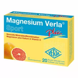 MAGNESIUM VERLA plus rakeita, 20 kpl
