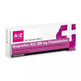 IBUPROFEN AbZ 200 mg kalvopäällysteiset tabletit, 10 kpl