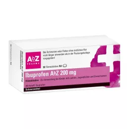 IBUPROFEN AbZ 200 mg kalvopäällysteiset tabletit, 50 kpl