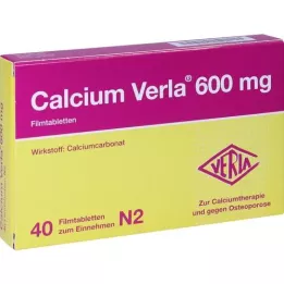 CALCIUM VERLA 600 mg kalvopäällystetyt tabletit, 40 kpl