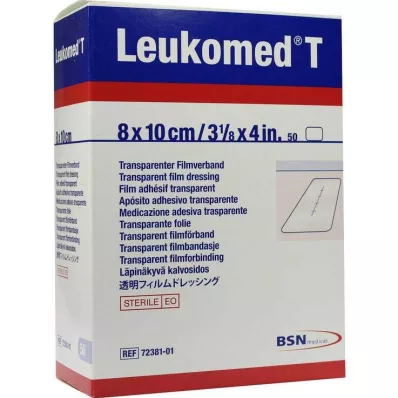 LEUKOMED läpinäkyvät steriilit laastarit 8x10 cm, 50 kpl LEUKOMED läpinäkyvät steriilit laastarit 8x10 cm, 50 kpl