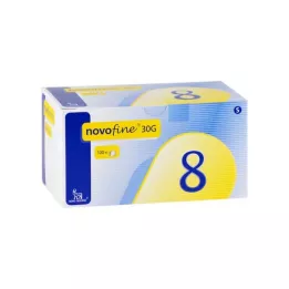 NOVOFINE 8 kanyyliä 0,30x8 mm, 100 kpl