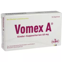VOMEX Lasten peräpuikot 40 mg, 10 kpl