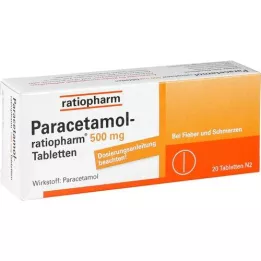 Parasetamol-ratiopharm 500 mg tabletit, 20 kpl