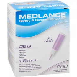 MEDLANCE plus Lite turvalansetit 25 G, 200 kpl
