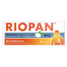 RIOPAN Magen Tabletten Mint 800 mg purutabletit, 50 kpl