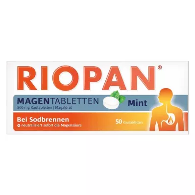 RIOPAN Magen Tabletten Mint 800 mg purutabletit, 50 kpl